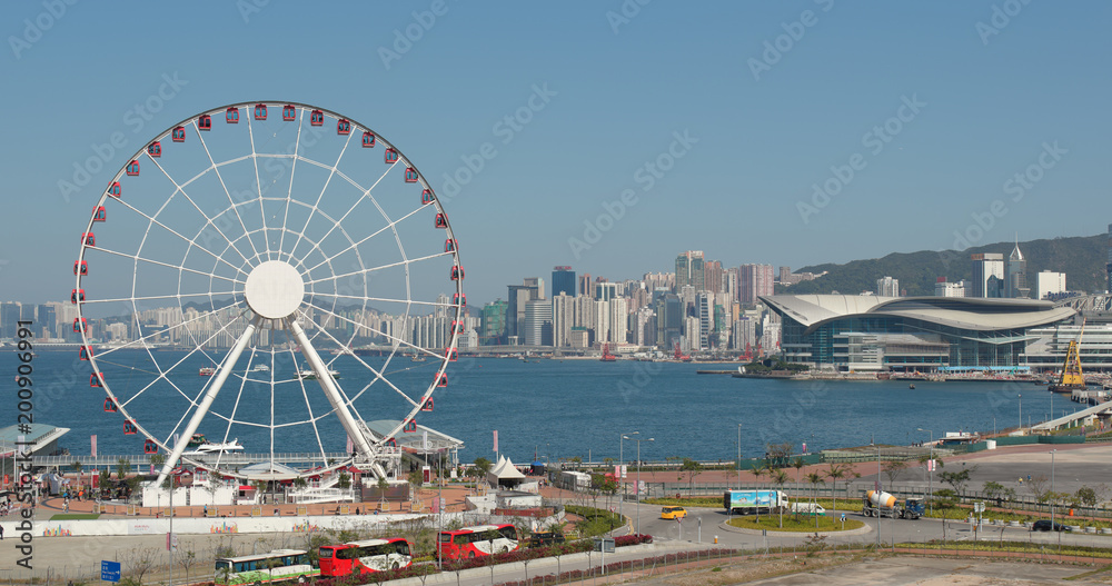 Ferris Wheel in Hong Kong