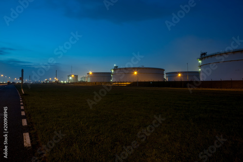 an few storage tanks