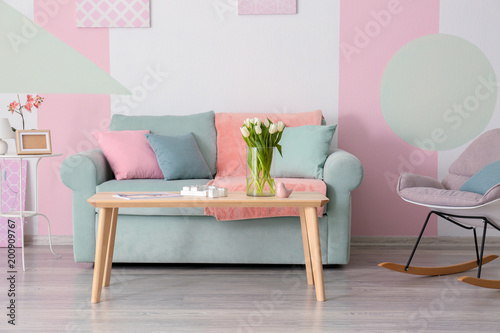 Elegant living room interio...