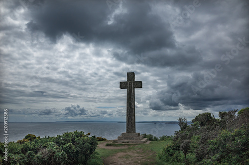 Dodman Point cross, Cornwall United Kingdom