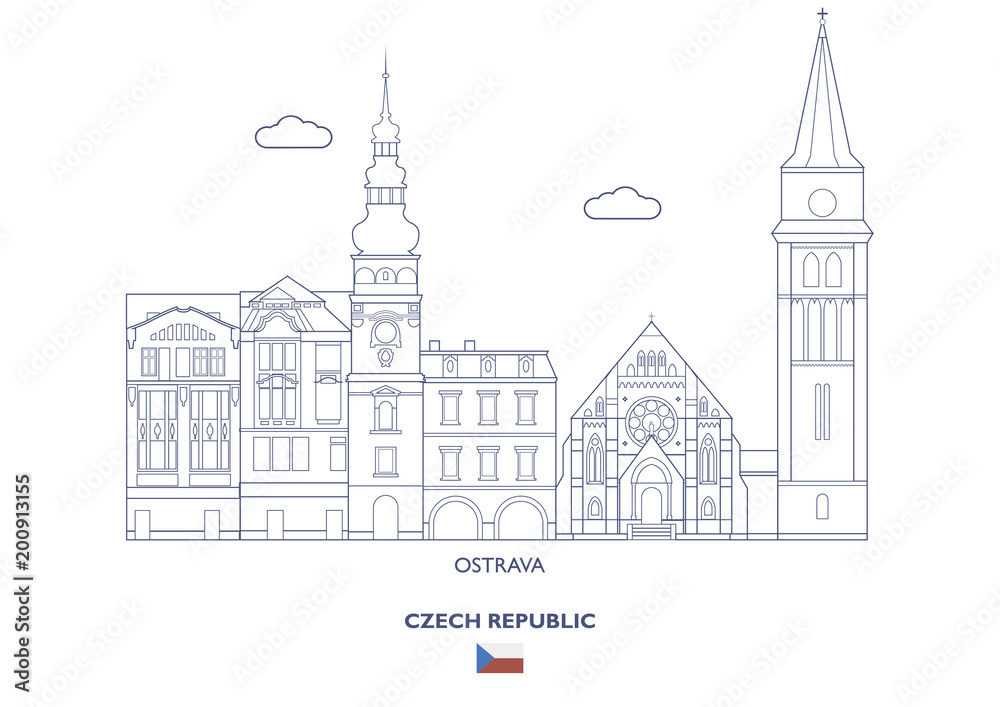 Osrtava City Skyline, Czech Republic