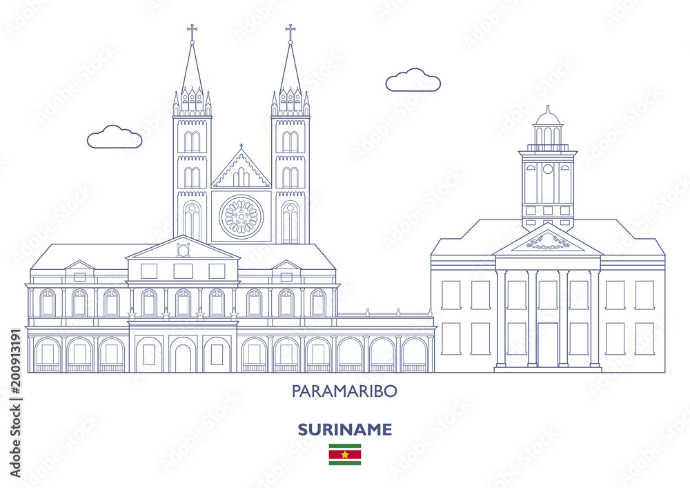 Paramaribo City Skyline, Suriname