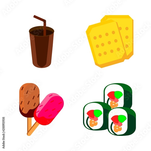 icons about Food with cookie, cake, choco, tasty and dessert