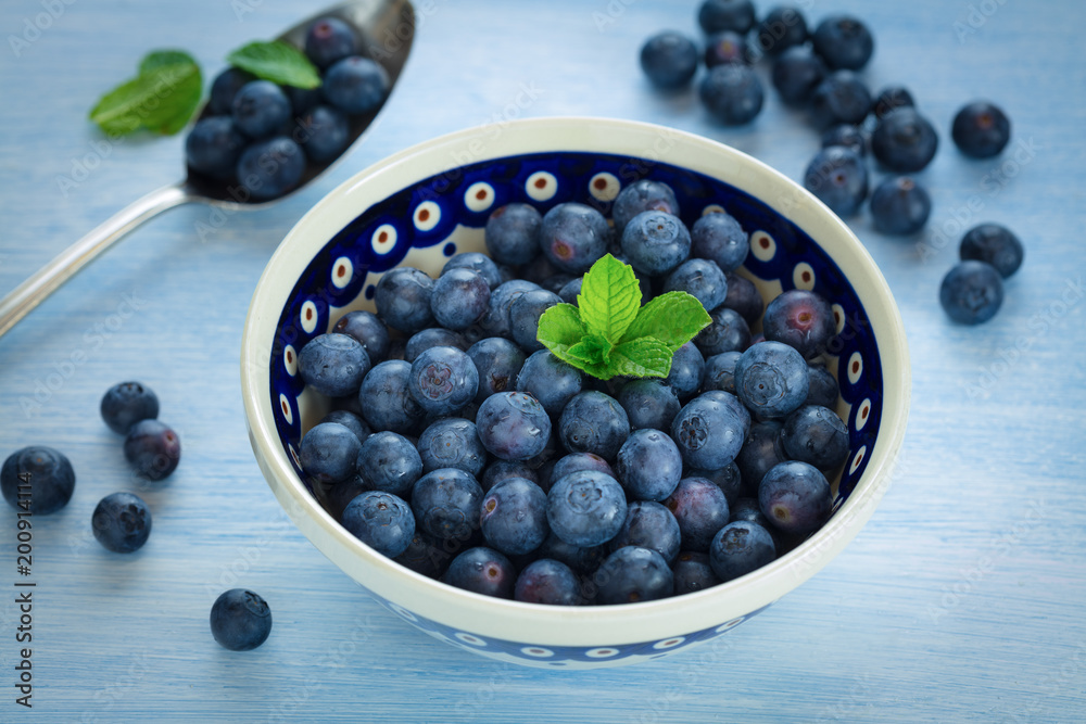 Fresh Blueberries in a bowl Fresh Blueberries in a bowl