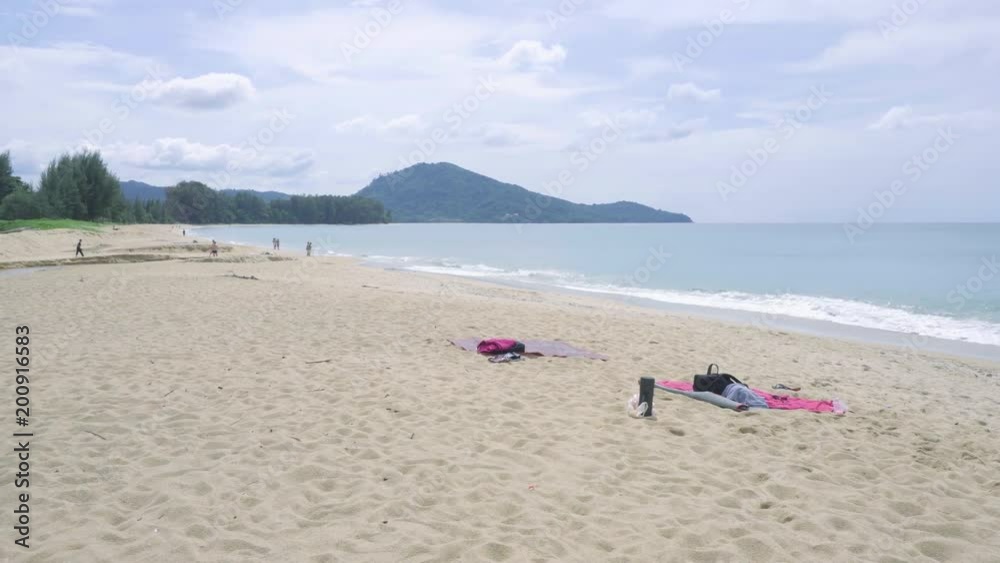 Mai Khao beach near Phuket airport