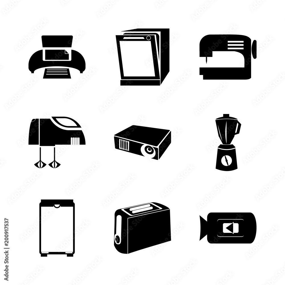 icon Electronic with video camera, digital, video, mixer and dirty icon Electronic with video camera, digital, video, mixer and dirty