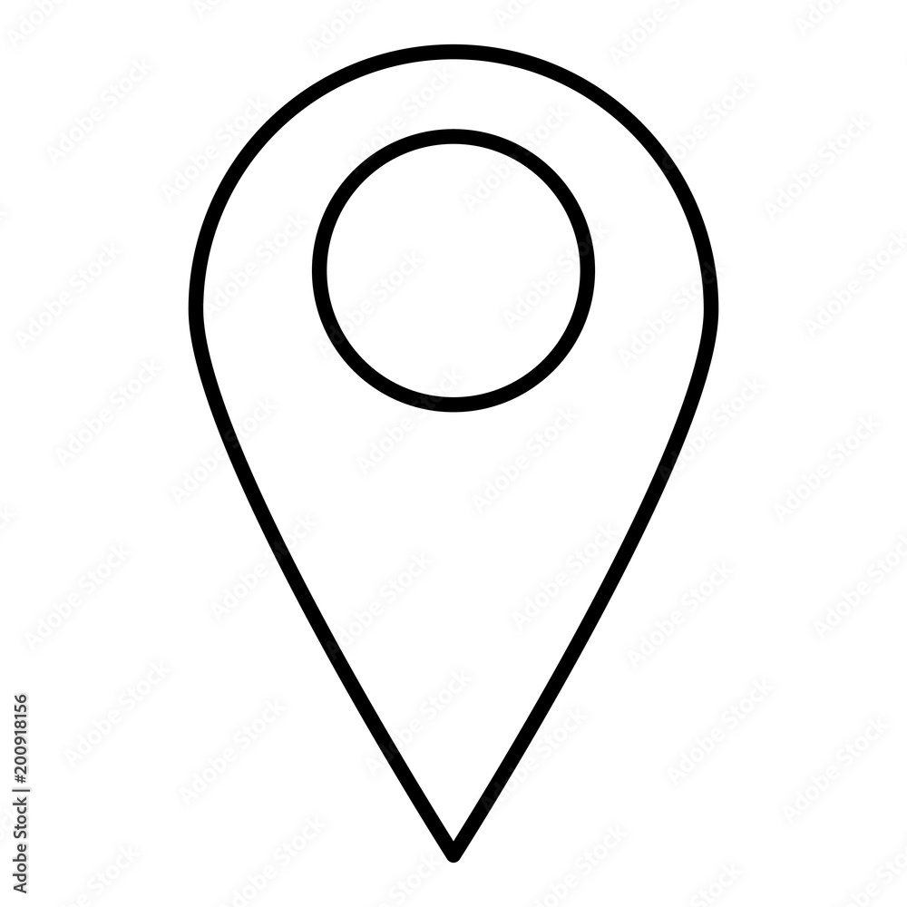 line destination map location explore symbol Stock Vector | Adobe Stock