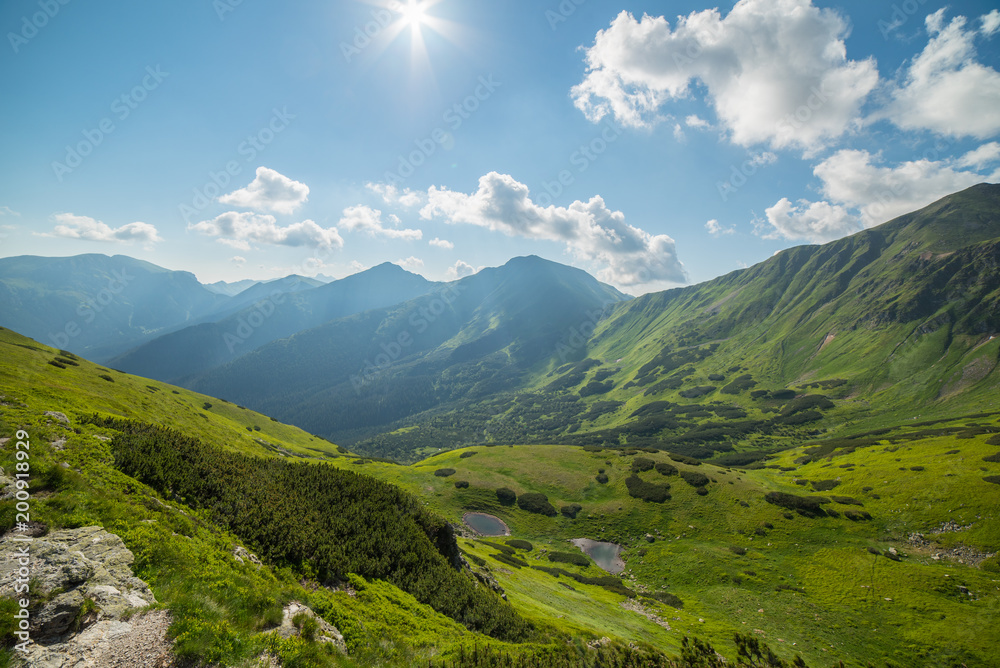 Obraz premium Tatry - szlak na Starobociański Wierch