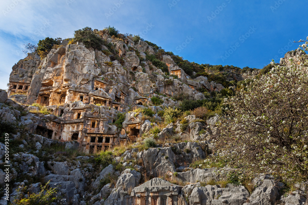 Naklejka premium Demre. Tombs of the Ancient Mira