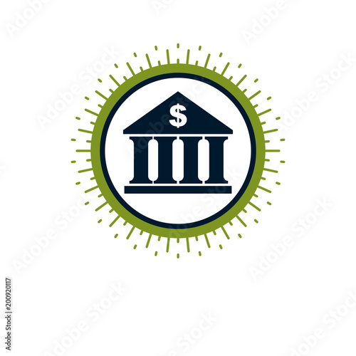 Banking conceptual logo, un...