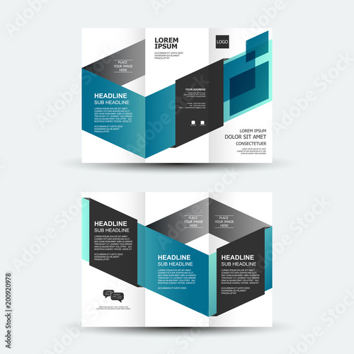 Brochure design, brochure template, creative tri-fold, trend brochure