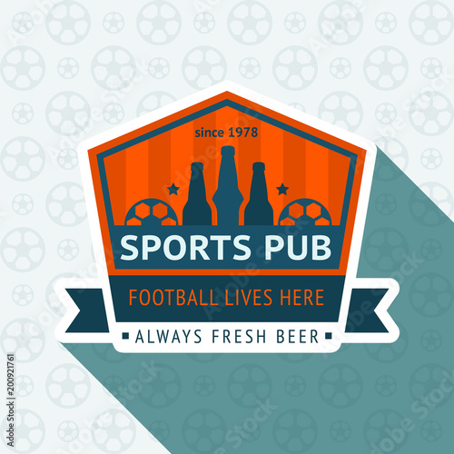 Soccer pub badge