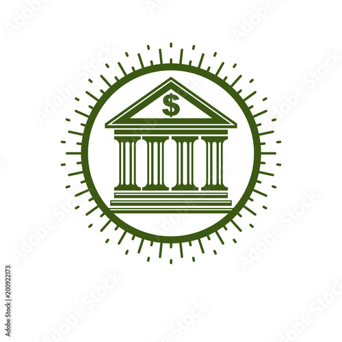 Banking conceptual logo, un...