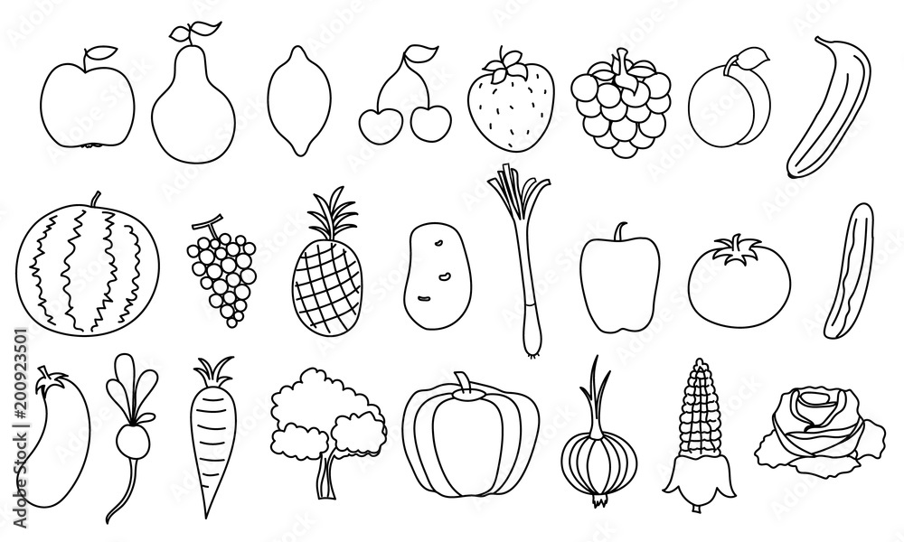 Healthy Food Drawing Images - Free Download on Freepik