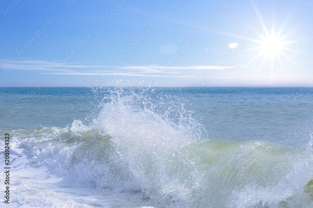 Fototapeta premium Sea wave splash