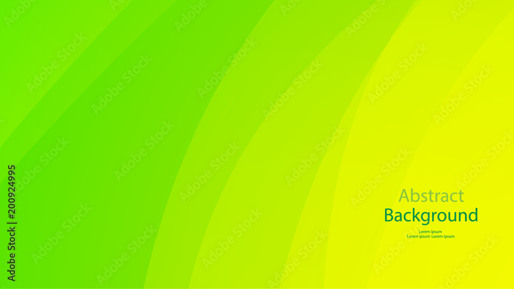 Naklejka premium Green color and Yellow color background abstract art vector 
