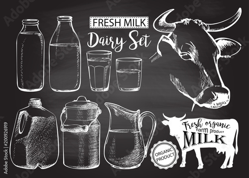 bottles jar milk