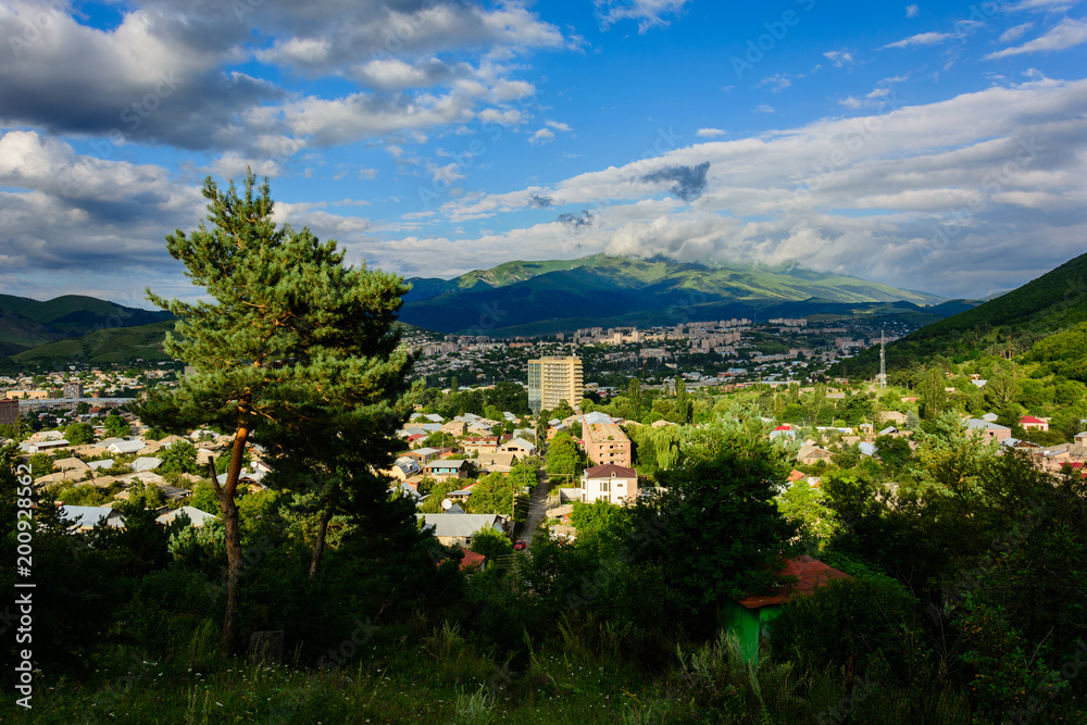 Beautiful view of Vanadzor, Armenia