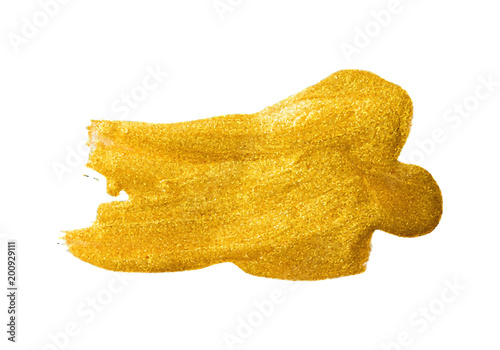 Gold texture paint stain Illustration. Abstract glittering textu