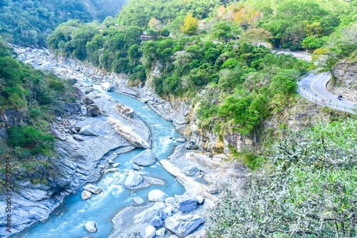 View from Lushui Trail at Taroko Gorge National Park photo