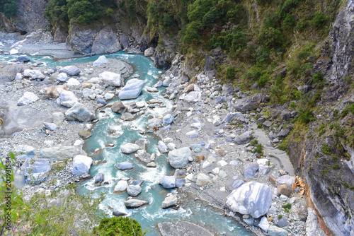 Breathtaking Scenery of Taroko Gorge National Park in Hualien County, Taiwan photo