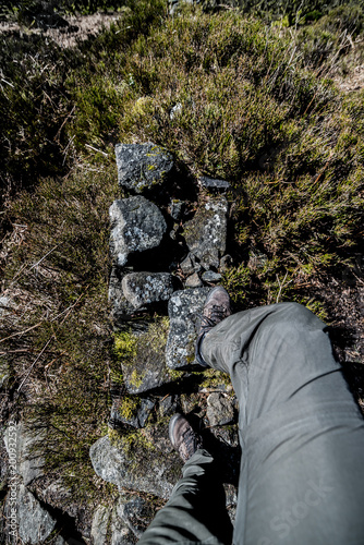 Obraz na płótnie On the path, Peak District, UK w salonie