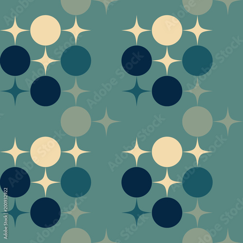 Vintage celebration pattern. Vintage color series. Minimal graphics