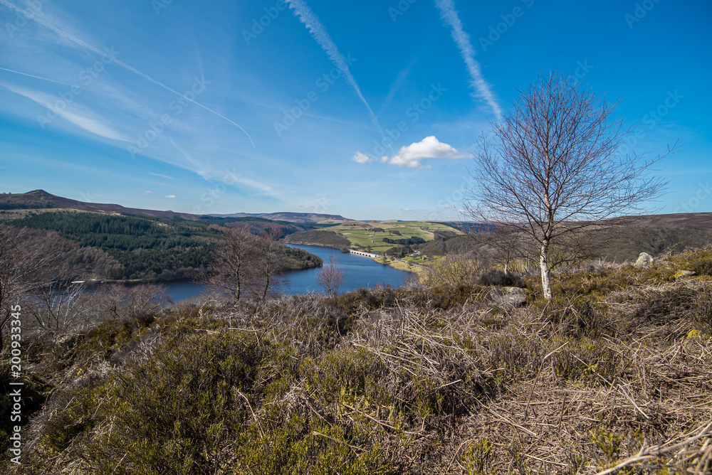 Bamford Edge hill, Bamford, Peak District, UK