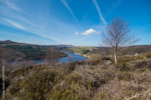 Obraz na płótnie Bamford Edge hill, Bamford, Peak District, UK w salonie