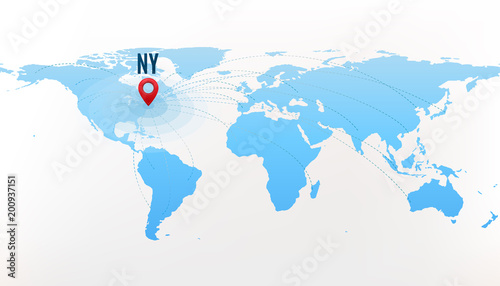 Travel destination New York concept. International journey