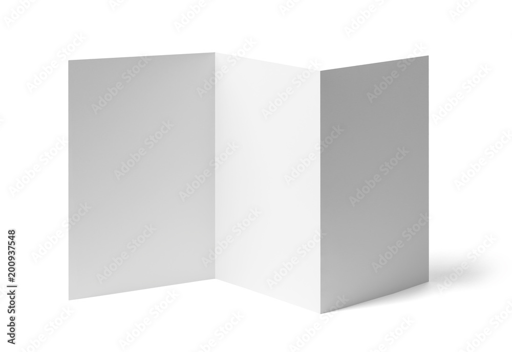 folded leaflet white blank paper template book folded leaflet white blank paper template book