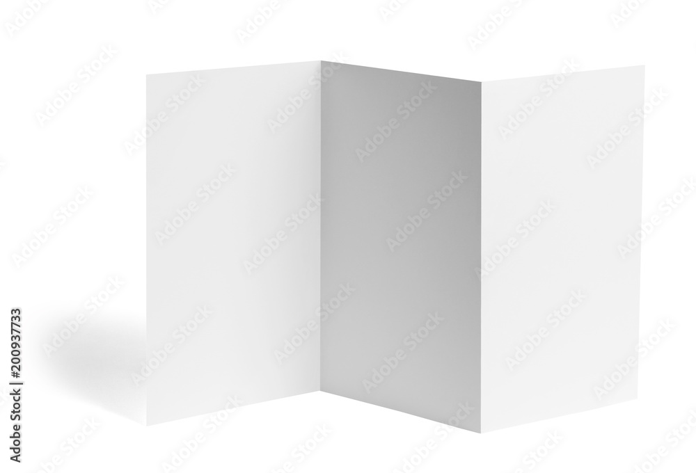 folded leaflet white blank paper template book folded leaflet white blank paper template book