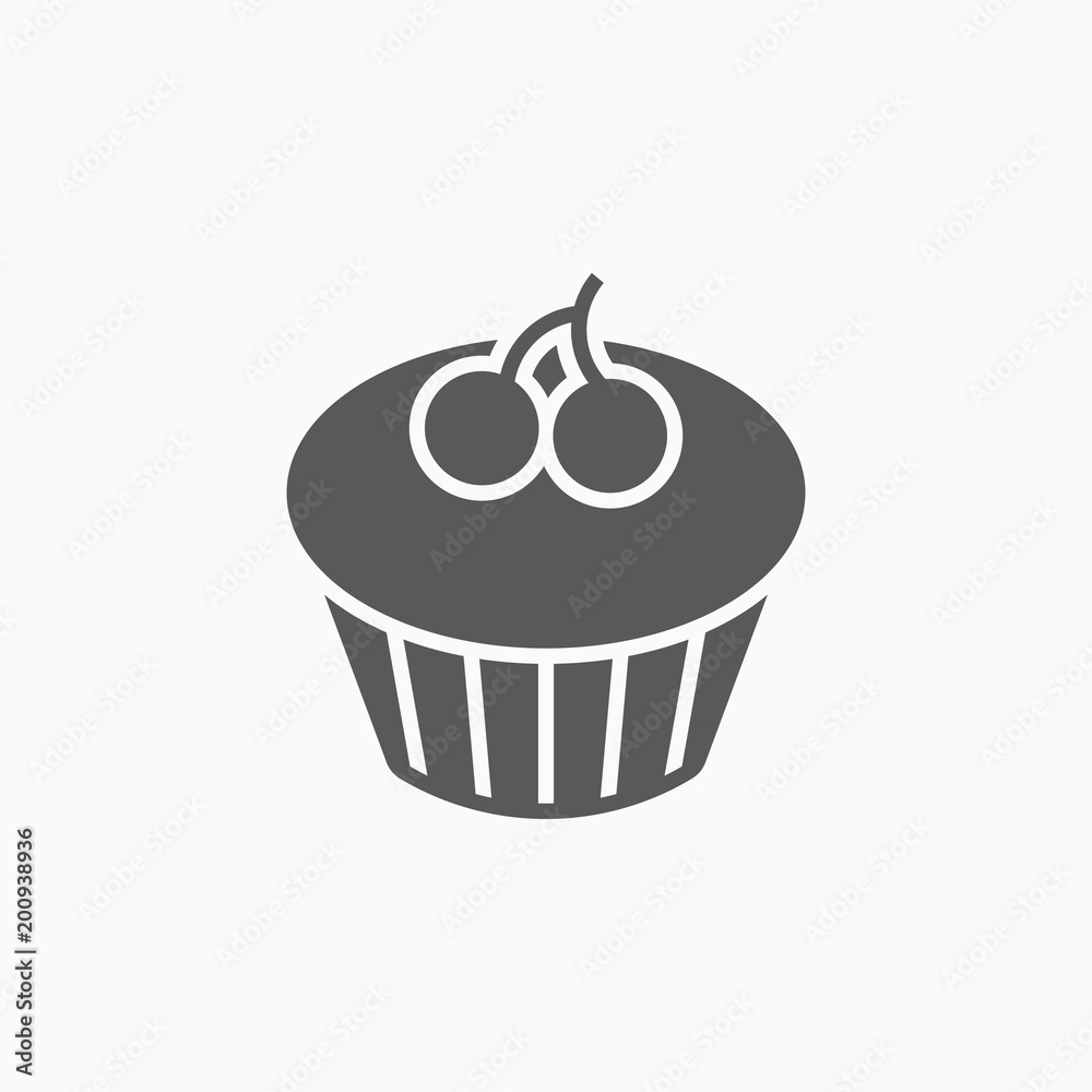 cupcake icon, cake vector cupcake icon, cake vector