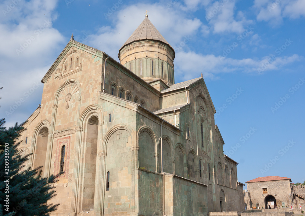 Fototapeta premium The Svetitskhoveli Cathedral , literally the Cathedral of the Living Pillar is an Eastern Orthodox cathedral located in the historic town of Mtskheta, Georgia