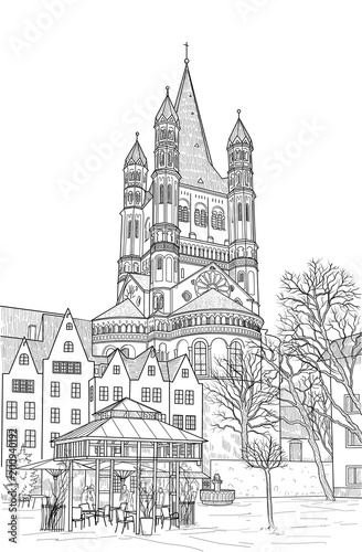 Sketch of the Cathedral of St. Martin