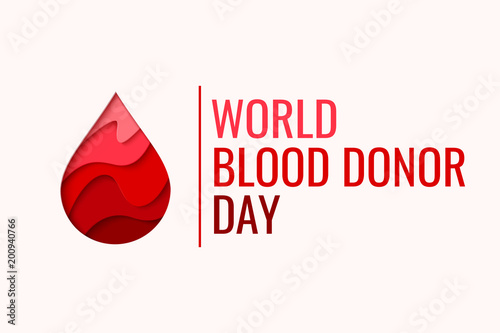 Tablou canvas World Blood Donor Day vector background