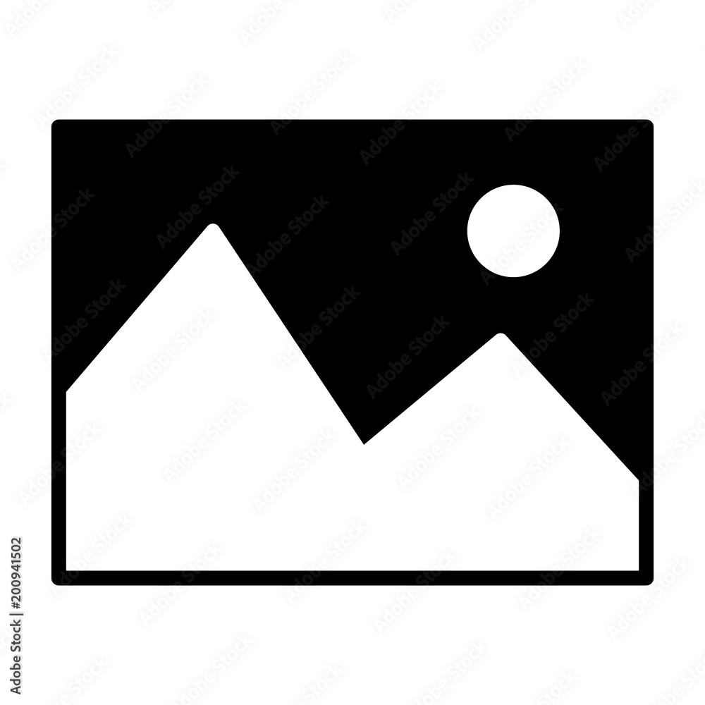 Picture Icon. Vector Simple Minimal 96x96 Pictogram Picture Icon. Vector Simple Minimal 96x96 Pictogram