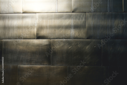 Modern metalic wall background or texture photo