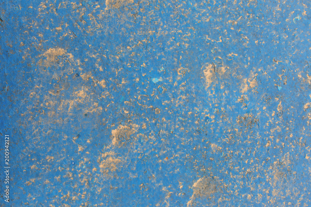 Texture of rusty sheet of iron, corrosion on metal