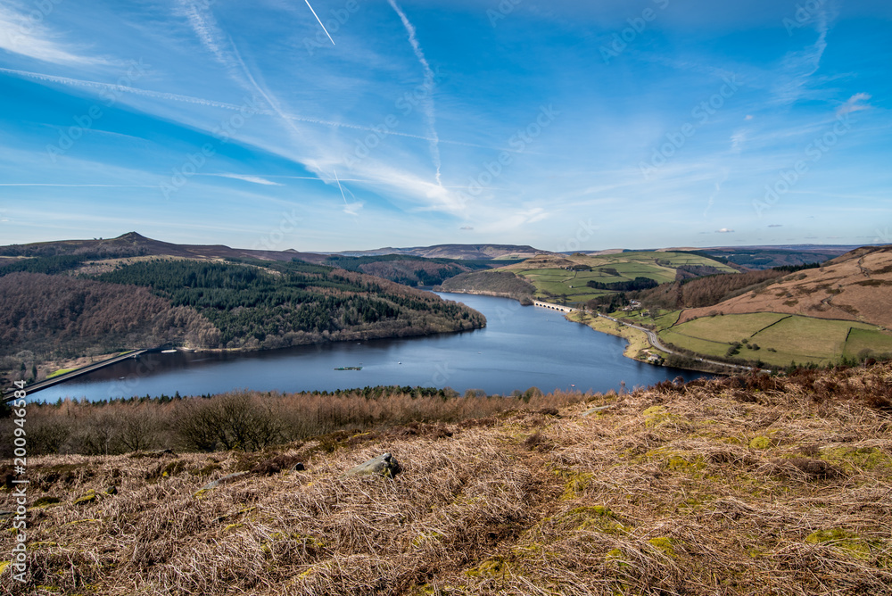 Peak District lake in Bamford, United Kingdom