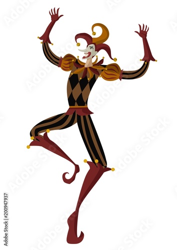 happy cheerful harlequin