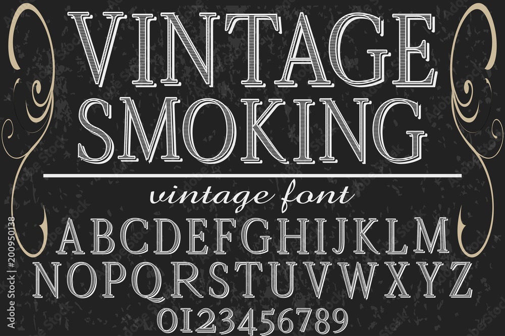 Vintage Font Handcrafted Vector Script Alphabet Design Handwritten Named Vodka Vintage Font Handcrafted Vector Script Alphabet Design Handwritten Stock Vector Adobe Stock