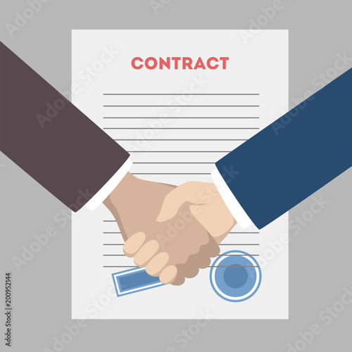 Business people shaking hands