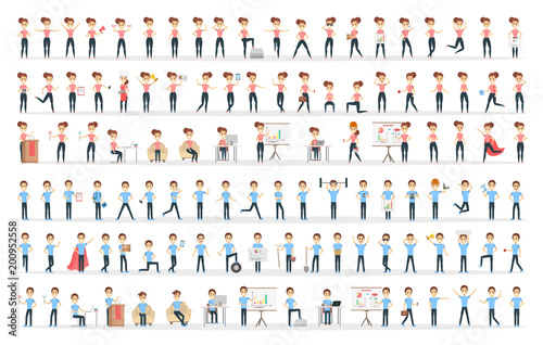 Woman character set.