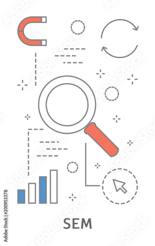 Digital marketing illustration