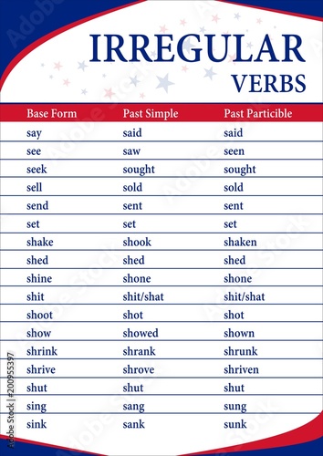 irregular verbs