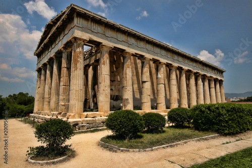 Long Roman Temple on Acropolis, Athens, Greece