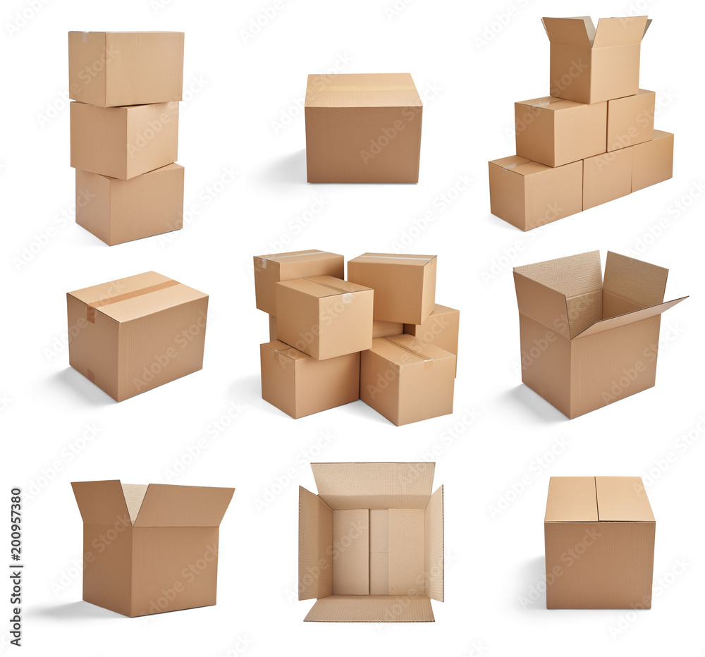 box package delivery cardboard carton