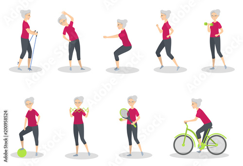 Old people sport.