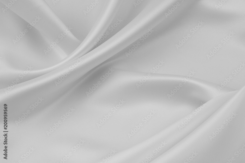 Obraz premium White silk fabric